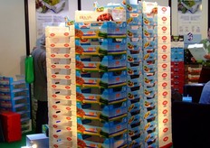 Dettaglio di prodotti presso lo stand BIOPACK