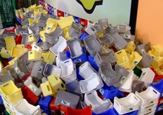 Dettaglio di prodotti presso lo stand CAMPANIA PLASTICA