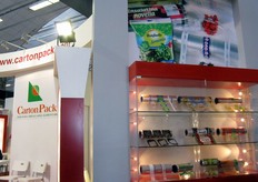 Dettaglio di prodotti presso lo stand CARTON PACK