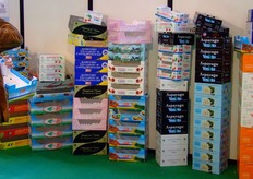 Dettaglio di prodotti presso lo stand KARTON