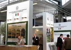 Stand istituzionale del Ministero dell'Agricoltura.