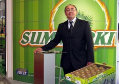 Giampaolo Dal Pane, in rappresentanza dello stand Summerkiwi, brand di SUMMERFRUIT s.r.l.