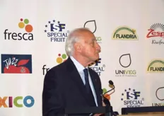 Pino Calcagni, in veste di presidente uscente di Freshfel.