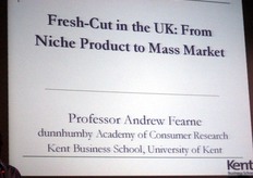 "Il contributo di Andrew Fearne, Docente di "Food Marketing & Supply Chain Management" alla Kent Business School, e' stato prezioso per guardare a uno dei mercati più evoluti, l'Inghilterra."