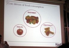 Tre sono i concetti fondamentali per il consumo di un prodotto: salute, gradevolezza e praticita'.