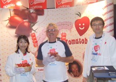 Stand di presentazione del mini pomodoro Tomatoberry.