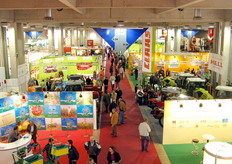 Vista dall'alto della fiera.