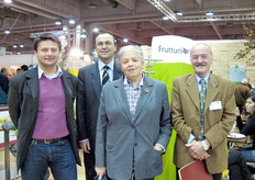 Da sinistra a destra: Cristiano Castellotti (OP Nordest), Carlo Bianchi (Aneioa), Danila Bragantini (Azienda Bragantini), Aldo Tamassia (Fruttunion).