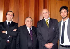 Da sinistra a destra: Luigi Bianchi (coordinatore Macfrut), Domenico Scarpellini (Presidente di Cesena Fiera), Roberto Graziani (Presidente di Mediterranean Fruit Company - MFC) e Federico Milanese (Foreign markets manager di MFC).