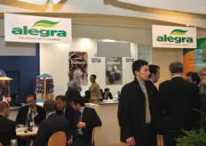 Lo stand di Alegra, inserito nel contesto di Piazza Italia, lo spazio espositivo collettivo organizzato ogni anno dal CSO - Centro Servizi Ortofrutticoli.