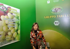 Marilena Daugenti Tarulli del Gruppo Tarulli, presso lo spazio espositivo della Regione Puglia.