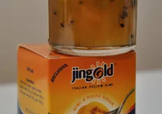 Come ulteriore forma di promozione del suo kiwi giallo, il Consorzio KiwiGold ha distribuito alcuni campioncini di marmellata realizzata a base di Jingold.