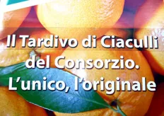 Il mandarino Tardivo di Ciaculli venne isolato negli anni '50 su una pianta sita appunto in zona Ciaculli. Si trattava di una mutazione spontanea, connotata da una fioritura e invaiatura piu' tarda rispetto al tradizionale mandarino Avana, coltivato nella zona sin dagli anni '20 del Novecento.