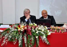 Da sinistra a destra, Luciano Trentini (Presidente CSO - Centro Servizi Ortofrutticoli) e Marco Cestaro (assessorato agricoltura della Regione Emilia Romagna).