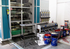 L'alimentazione di inchiostro per il macchinario di stampa.