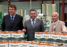 Da sinistra a destra: Renzo Piraccini (presidente Almaverde Bio), Antonio Orsero (presidente GF Group) e Enzo Treossi (presidente Apofruit).