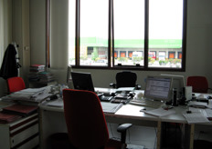 L'interno degli uffici commerciali.