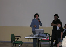 "Pasquale Losciale durante la presentazione della tesi di Laghezza Lorenzo vincitrice del Premio Mattatelli, dal titolo "Physiological and yield efficiency of new clonal sweet cherry rootstocks"."