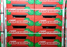 Cassette di angurie a marchio Don Camillo.