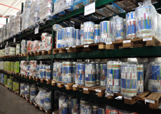 Magazzino per i materiali da imballaggio.