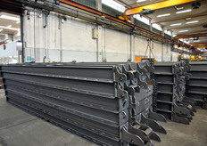 Elementi costituivi prima della verniciatura.