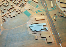 Lo stabilimento di Coop Bilanciai nel modello in scala del Comune di Campogalliano.