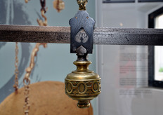 "Particolare del contrappeso (detto "romano") della stadera."