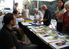 Tavolo allestito da Bayer CropScience.