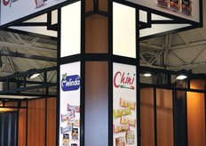 Stand della AD Chini, facente parte del Consorzio Melinda e specializzata in snack a base di frutta.