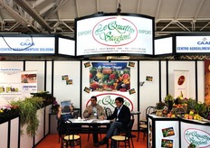 Antonio Meloni e Raffaele Di Palma presso lo stand de Le Quattro Stagioni (all'interno dell'area espositiva del CAAB).