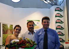 Da sinistra a destra, in rappresentanza di CSC Lazio: Camilla Carocci, Gianpiero Carocci e Romano Pecchia.