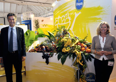 Maurizio Pisani (Direttore Marketing) e Luciana Luciani (Responsabile Comunicazione), in rappresentanza dello stand Chiquita.