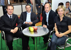 In rappresentanza de La Trentina: Simone Pilati (Direttore), i fratelli Luca e Andrea Valerio e Lorenza Negri (Responsabile Comunicazione).