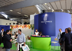 Lo stand dell'associazione importatori-esportatori ortofrutticoli Fruit Imprese.