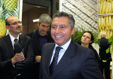 Antonio Orsero (Presidente e AD di GF Group), intervistato dai giornalisti.