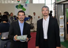 Lorenzo Rognoni e Giuseppe Sorrenti della L&G Produce, in visita alla fiera.