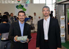 Lorenzo Rognoni e Giuseppe Sorrenti della L&G Produce, in visita alla fiera.