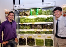 Marco Bastoni e Paolo Boni mostrano la gamma di selezioni varietali ISI Sementi per la IV gamma.