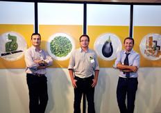 Lo staff Rijk Zwaan a Macfrut: Carlo Fermi, Ivan Digiuni e Paride Zamagna.