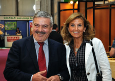 Ambrogio de Ponti (AOP UNOLombardia) insieme a Lorena D'Annunzio (Unaproa).