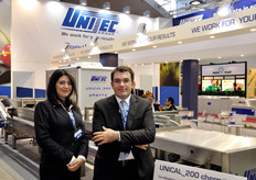 Carlotta Silvestrini e Raffaele Benedetti, in rappresentanza dello stand Unitec.