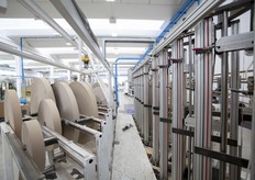 Dettaglio della linea di lavorazione.