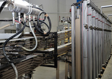 Dettaglio della linea di lavorazione.