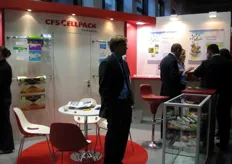 Stand CFS Cellpack Packaging (Francia). L'azienda , tra le altre cose, e' specializzata nel confezionamento di prodotti ortofrutticoli freschi e surgelati.