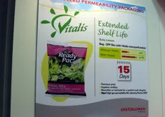 Gamma di packaging Vitalis, che estende la conservabilita' dei prodotti fino a 15 giorni.