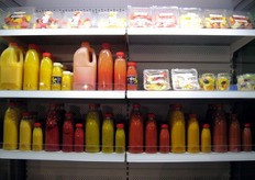 Esposizione di prodotti della Fruity-Line.