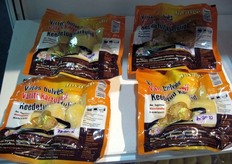 Dettaglio di prodotti esposti allo stand Jovaige Uab.