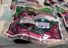 Dettaglio di prodotti esposti allo stand Jovaige Uab.