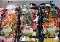 Dettaglio di prodotti esposti presso lo stand Tacken.