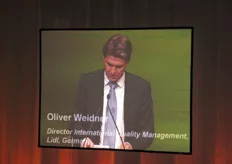 Oliver Weidner, direttore per la gestione qualitativa internazionale della catena tedesca di supermercati Lidl.